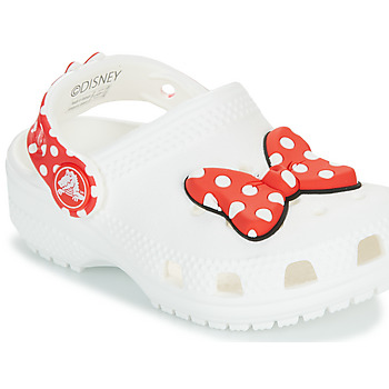 Zapatos Niña Zuecos (Clogs) Crocs Disney Minnie Mouse Cls Clg T Blanco / Rojo