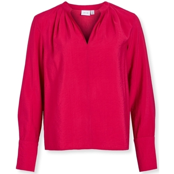 textil Mujer Tops / Blusas Vila Top Milla L/S - Cerise Rosa