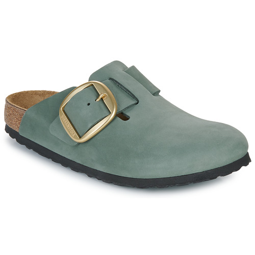 Zapatos Mujer Zuecos (Clogs) Birkenstock Boston Big Buckle LENB Thyme Gris / Azul