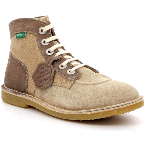 Zapatos Mujer Botas de caña baja Kickers Kicklegend Beige