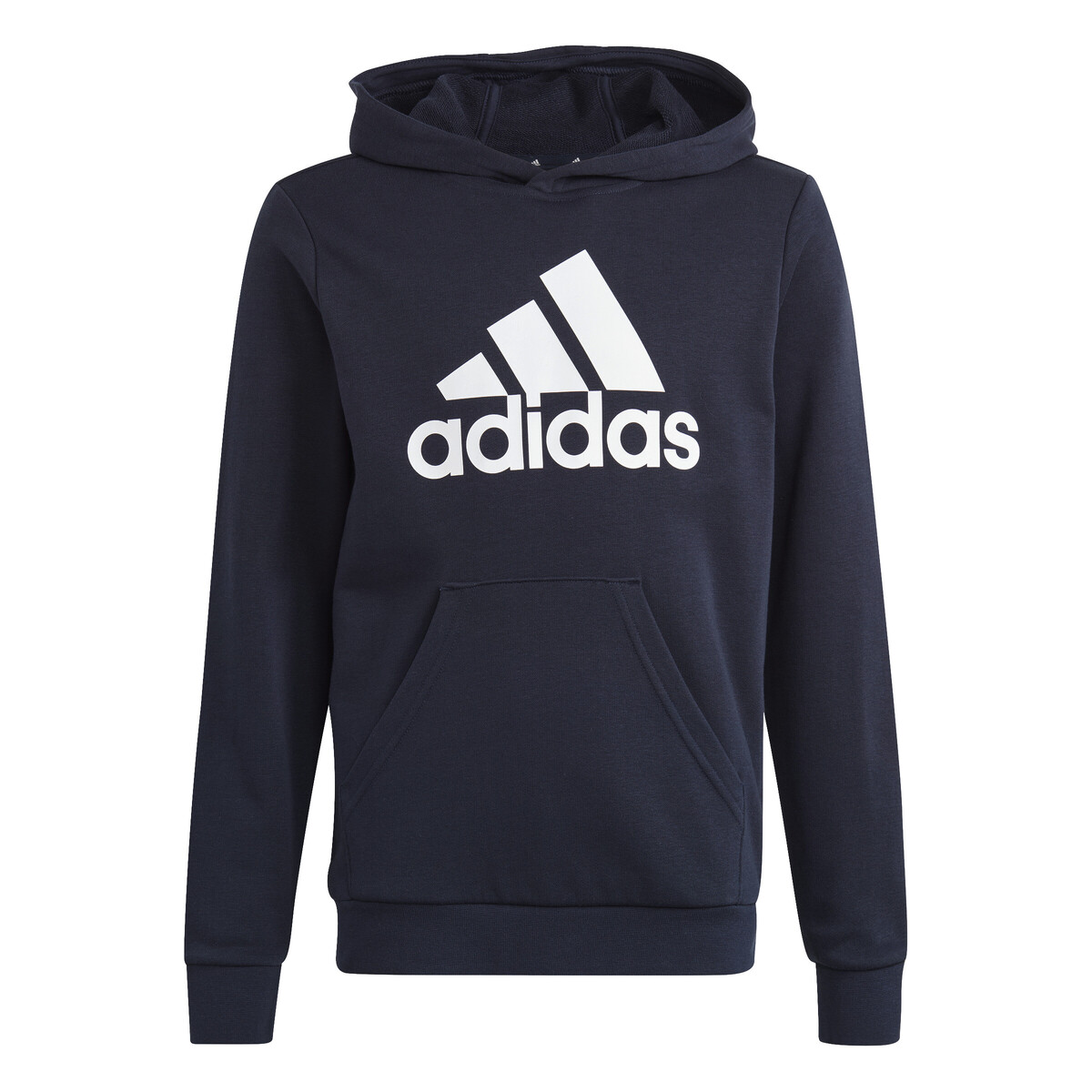 textil Niño Sudaderas Adidas Sportswear Big Logo Essentials Cotton Hoodie Marino / Blanco