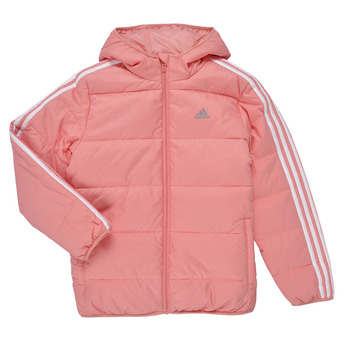 textil Niña Plumas Adidas Sportswear Essentials 3-Stripes Padded Jacket Rosa / Blanco