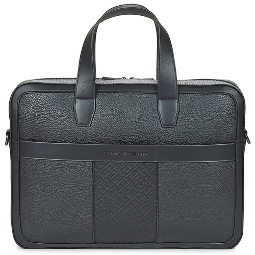 Bolsos Hombre Maletín / Portadocumentos Tommy Hilfiger TH CENTRAL MONO COMPUTER BAG Negro