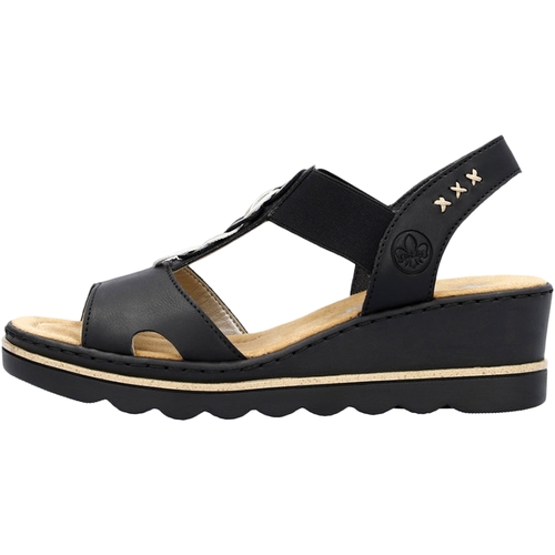 Zapatos Mujer Sandalias Rieker 229176 Negro