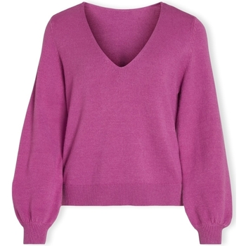 textil Mujer Jerséis Vila Noos Ril Rev Knit L/S - Cattleya Rosa