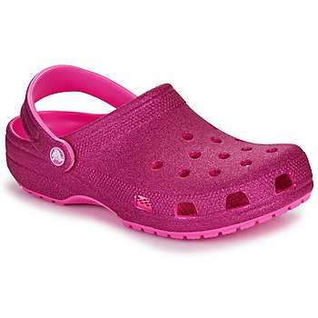 Zapatos Mujer Zuecos (Clogs) Crocs Classic Glitter Clog Rosa