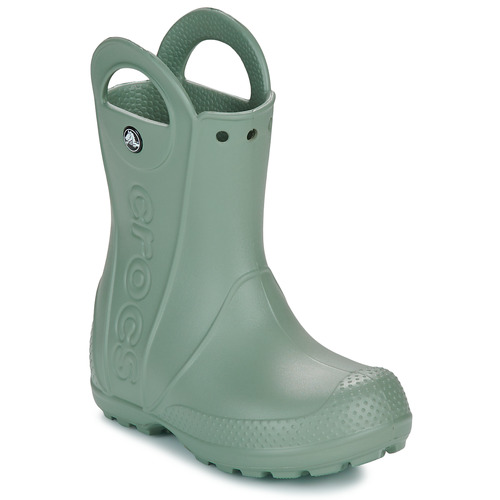 Zapatos Niños Botas de agua Crocs Handle It Rain Boot Kids Kaki