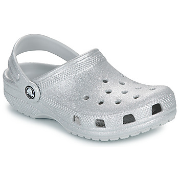 Zapatos Niña Zuecos (Clogs) Crocs Classic Glitter Clog K Plata