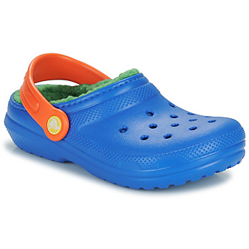 Zapatos Niños Zuecos (Clogs) Crocs Classic Lined Clog K Azul / Rojo / Verde