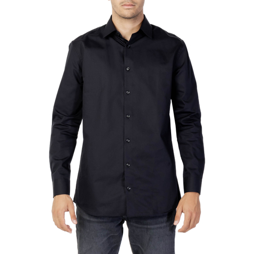 textil Hombre Camisas manga larga Selected SLHREGETHAN SHIRT LS CLASSIC B NOOS 16086754 Negro