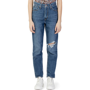 textil Mujer Vaqueros rectos Levi's 80S MOM JEAN Z2028 MEDIUM INDIGO DESTRUCTED A3506-0004 Azul