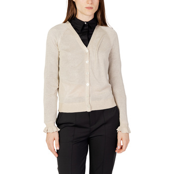 textil Mujer Chaquetas de punto Vila VIANTA REV FRILL GLITTER KNIT CARDIGAN 14091284 Oro