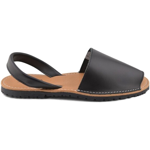 Zapatos Mujer Sandalias Cbp - Conbuenpie Avarcas Menorquinas de piel negras by CBP Negro