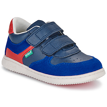 Zapatos Niño Zapatillas bajas Kickers KICKMOTION Azul / Rojo