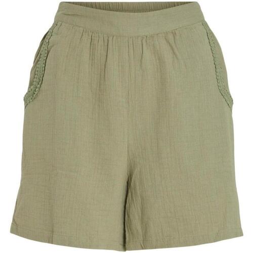 textil Mujer Shorts / Bermudas Vila 14095862-Oil Green Verde