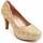 Zapatos Mujer Zapatos de tacón Leindia 92348 Oro