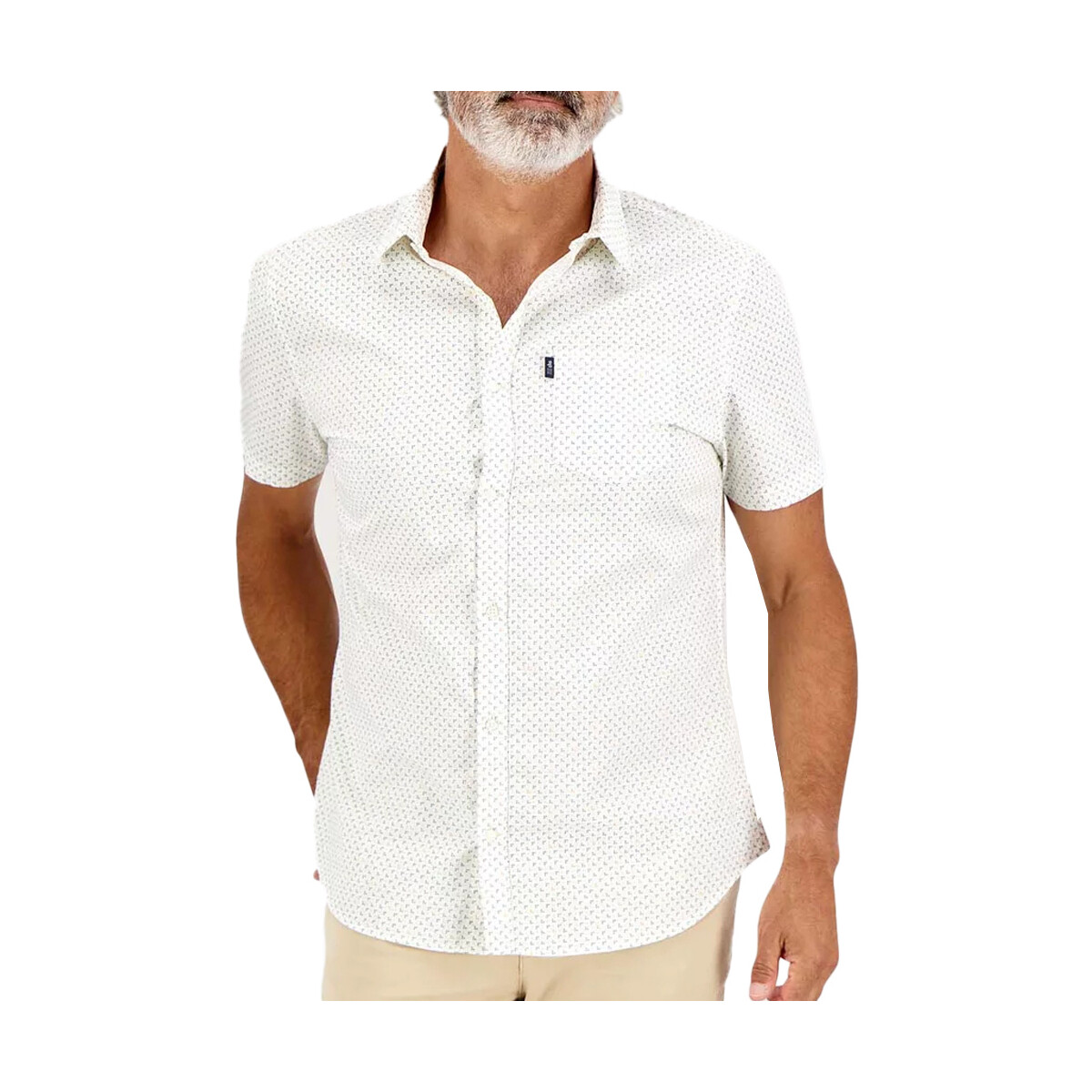 textil Hombre Camisas manga corta TBS  Blanco