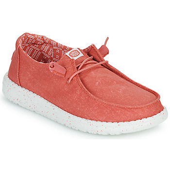 Zapatos Mujer Slip on HEYDUDE Wendy Stretch Canvas Rojo