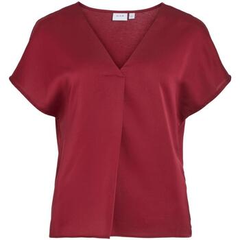 textil Mujer Tops y Camisetas Vila 14089239-Cabernet Rojo