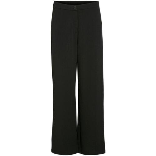 textil Mujer Pantalones Vila 14100196-Black Negro