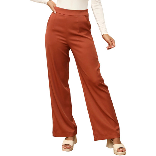 textil Mujer Pantalones La Modeuse 72076_P169384 Naranja