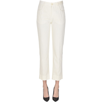 textil Mujer Pantalones chinos Aspesi PNP00004112AI Blanco