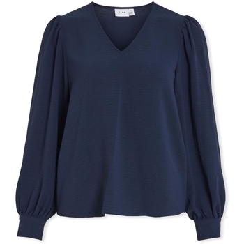 textil Mujer Tops / Blusas Vila Top Gaja L/S - Navy Blazer Azul