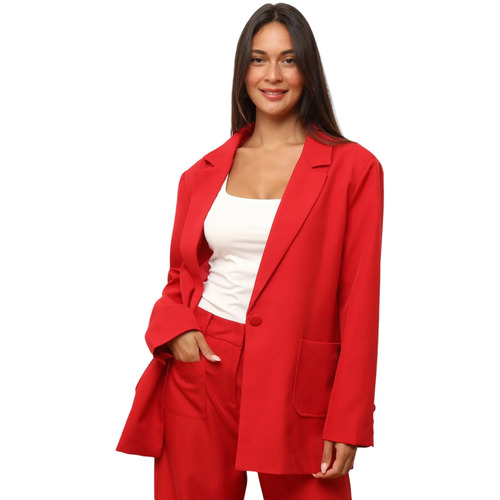 textil Mujer Chaquetas / Americana La Modeuse 72463_P170157 Rojo