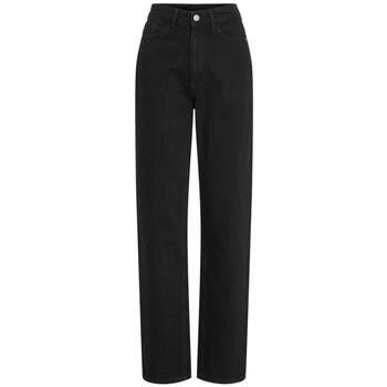 textil Mujer Pantalones Vila 14084730-Black Denim Negro