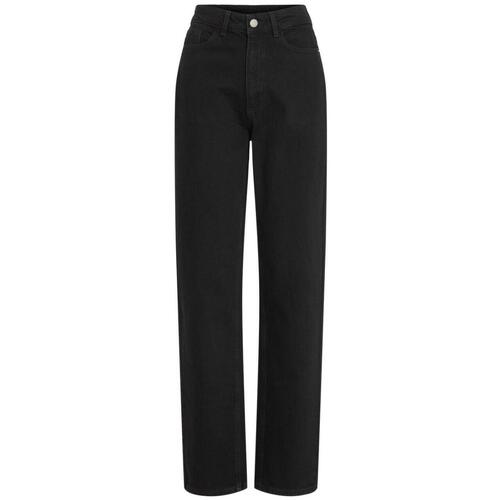 textil Mujer Pantalones Vila 14084730-Black Denim Negro