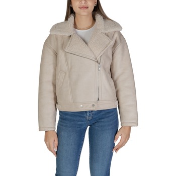 textil Mujer cazadoras Vila VIRISI L/S BONDED JACKET 14098061 Beige