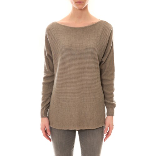 textil Mujer Jerséis De Fil En Aiguille Pull Zinka Taupe Marrón