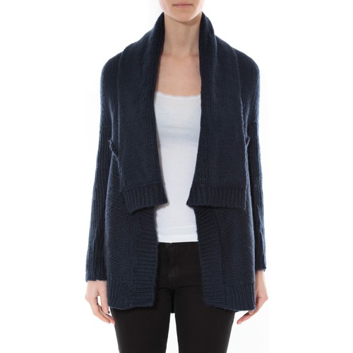 textil Mujer Chaquetas de punto De Fil En Aiguille Gilet F de la passion 1470 Navy Azul