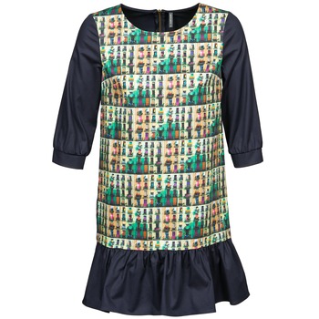 textil Mujer Vestidos cortos Naf Naf ECAPS Negro / Multicolor