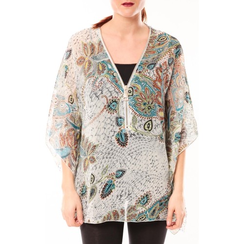 textil Mujer Camisas De Fil En Aiguille Chemisier Love Look B42 Gris/Multicolor Multicolor