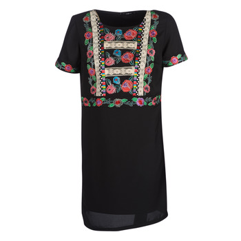 Clothing Women Short Dresses Desigual TRALEE Black