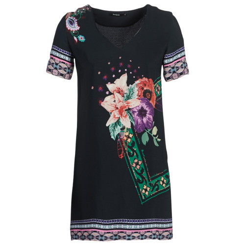 Clothing Women Short Dresses Desigual BARTA Black