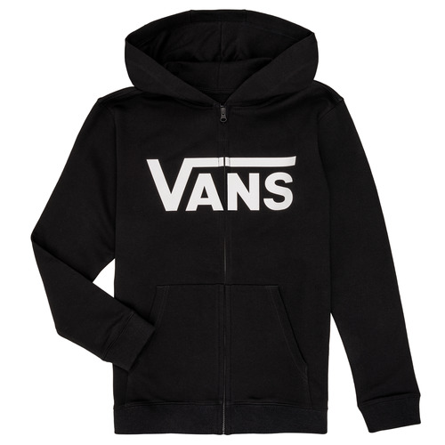 Clothing Children sweaters Vans BY VANS CLASSIC ZIP HOODIE Black