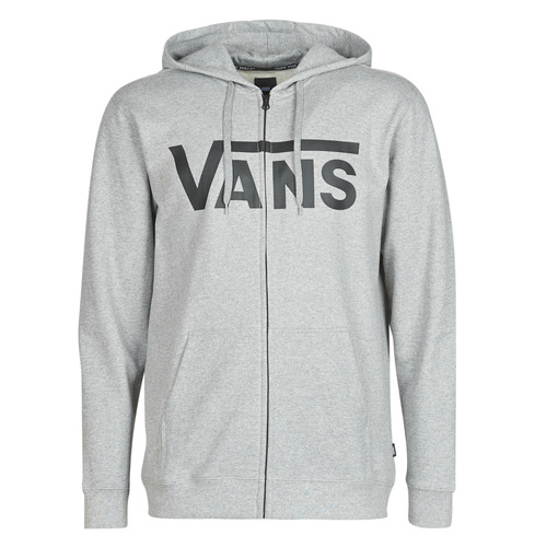 Clothing Men sweaters Vans VANS CLASSIC ZIP HOODIE II Grey / Black