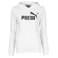 Clothing Women sweaters Puma ESS LOGO HOODY TR White