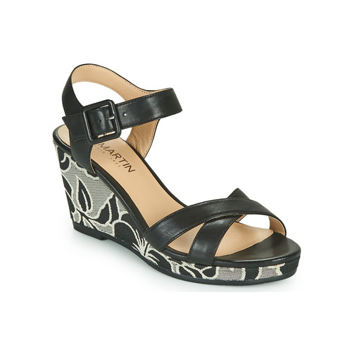 Shoes Women Sandals JB Martin QUERIDA Veal / Black