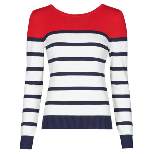 Clothing Women jumpers Betty London ORALI Red / Ecru