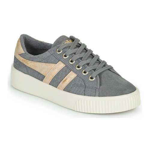 Shoes Women Low top trainers Gola BASELINE MARK COX MIRROR Grey / Gold