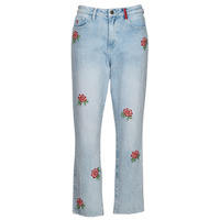 Clothing Women slim jeans Desigual DENIM_MY FLOWER Blue / Clear