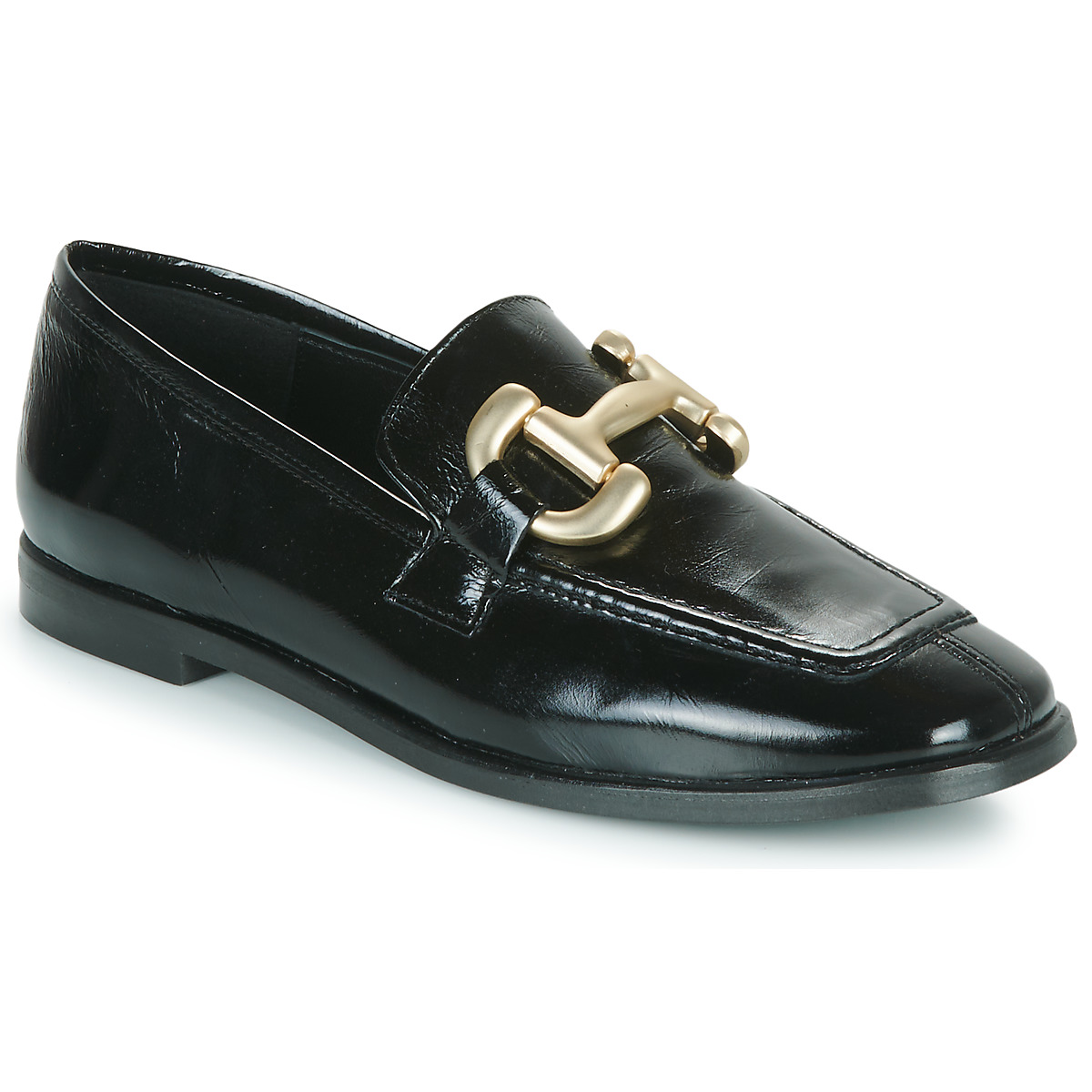 Shoes Women Loafers JB Martin VODA Veal / Vintage / Black