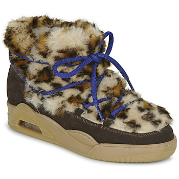 Shoes Women Mid boots Serafini MOON  LEO Leopard / Brown