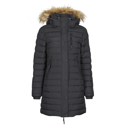 Clothing Women Duffel coats Superdry SUPER FUJI JACKET Black