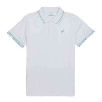 Clothing Boy short-sleeved polo shirts Kaporal PROST ESSENTIEL White