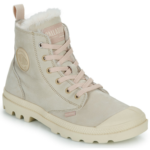 Shoes Women Mid boots Palladium PAMPA HI ZIP WL Grey