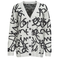 Clothing Women Jackets / Cardigans Desigual LETTERING Grey / Black